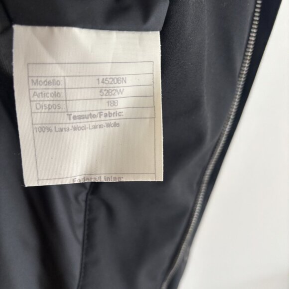 $850 Jaeger Black Wool Hunting Field Jacket -Medium / Large (Barbour) Italy - Picture 9 of 16